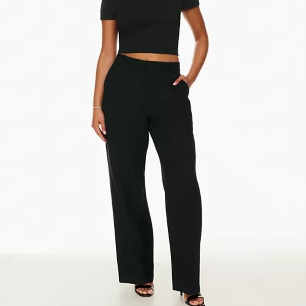 Aritzia Babaton Agency Pant (Trousers) in Black in Sz 4 Tall